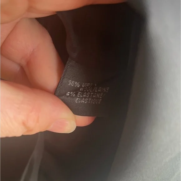LAFAYETTE 148 New York $298 Black Virgin Wool Classic Pencil Skirt Size 12 EUC - Picture 6 of 7